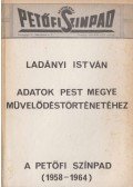 Ladányi István - Adatok Pest megye művelődéstörténetéhez