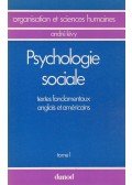 André Lévy - Psychologie sociale I.