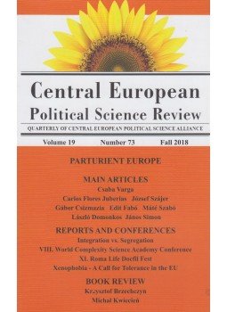 Simon János (szerk.) - Central European Political Science Review vol.19 number 73 Simon János (szerk.) - Central European Political Science Review vol.19 number 73, Budapest 2018 antikvár könyv