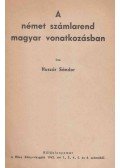 Huszár Sándor - A német számlarend magyar vonatkozásban