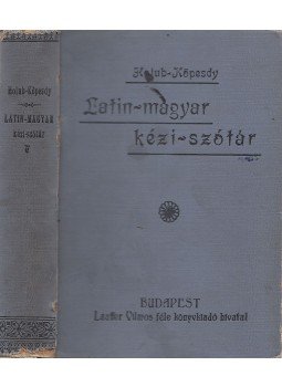 Holub M., Köpesdy S. - Latin-magyar kézi-szótár, Budapest 1895 antikvár könyv