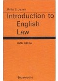 JAMES, PHILIP S. - Introduction to English Law