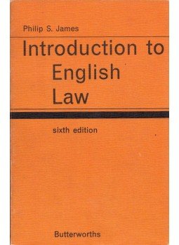 JAMES, PHILIP S. - Introduction to English Law JAMES, PHILIP S. - Introduction to English Law, London 1966 antikvár könyv