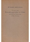 Abraham, Karl - Versuch einer Entwicklungsgeschichte der Libido auf Grund der Psychoanalyse seelischer Störungen