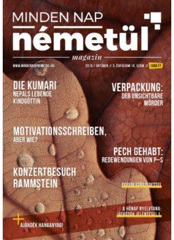- Minden Nap Németül - 2019. október - 3. évfolyam 10. szám - Minden Nap Németül - 2019. október - 3. évfolyam 10. szám, null 2019 antikvár könyv