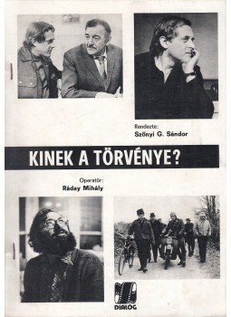 Szőnyi G. Sándor - Kinek a törvénye? Szőnyi G. Sándor - Kinek a törvénye?, 1979 antikvár könyv