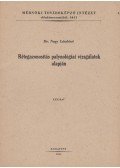 Dr. Nagy Lászlóné - Rétegazonosítás palynológiai vizsgálatok alapján