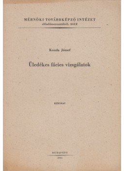 Konda József - Üledékes fácies vizsgálatok, Budapest 1965 antikvár könyv