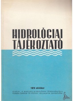 Környei László - Hidrológiai Tájékoztató 1979 október, Budapest 1979 antikvár könyv