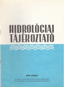Környei László - Hidrológiai Tájékoztató 1989 október, Budapest 1989 antikvár könyv