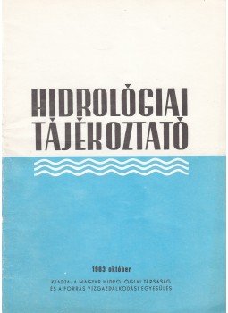 Környei László - Hidrológiai Tájékoztató 1983 október, Budapest 1983 antikvár könyv