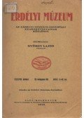 György Lajos - Erdélyi Múzeum XXXVII. kötet 1932. 7-12. szám