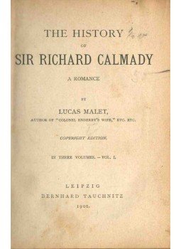 Lucas Malet - The History of Sir Richard Calmady I-III. (egy kötetben), Leipzig 1901 antikvár könyv