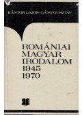 Kántor Lajos,Láng Gusztáv - Romániai magyar irodalom 1945-1970
