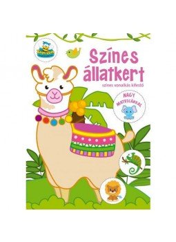 - Színes állatkert - Színes vonalkás kifestő - Színes állatkert - Színes vonalkás kifestő, null 2019 antikvár könyv
