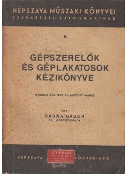  - Gépszerelők és géplakatosok kézikönyve, Budapest 0 antikvár könyv