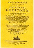 Mindszenti Sámuel; Thomas Broughton - Brougthonnak a religióról való históriai lexicona II. - (D-M.)