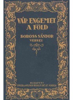 Boross Sándor - Vár engemet a föld Boross Sándor - Vár engemet a föld, Budapest 1929 antikvár könyv