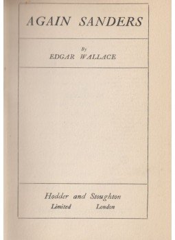 Edgar Wallace - Again Sanders Edgar Wallace - Again Sanders, London 0 antikvár könyv