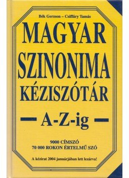 Póra Ferenc - Magyar szinonima kéziszótár A-Z-ig, Budapest 0 antikvár könyv