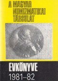 Torbágyi Melinda - A Magyar Numizmatikai Társulat évkönyve 1981-82