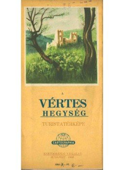  - A Vértes hegység turistatérképe, Budapest 1959 antikvár könyv