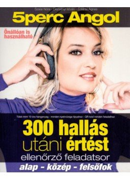  - 5 perc angol: 300 hallás utáni értést ellenőrző feladatsor - Alap - közép - felsőfok, null 2019 antikvár könyv