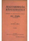 Katona Béla - Magyarország közgazdasága 1917 II.