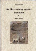 Vanyó László - Az ókeresztény egyház irodalma II.