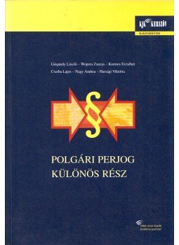 WOPERA ZSUZSA - Polgári perjog - Különös rész, Budapest 2005 antikvár könyv