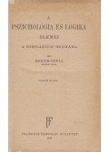 Kornis Gyula - A pszichológia és logika elemei