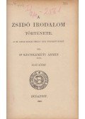 Kecskeméti Ármin - A zsidó irodalom története I. kötet