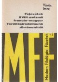 Vörös Imre - Fejezetek XVIII. századi francia-magyar fordításirodalmunk történetéből (dedikált)