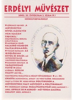 Veres Péter - Erdélyi Művészet 2002. III. évfolyam 2. szám, Székelyudvarhely 2002 antikvár könyv