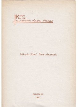 Csernoch János - Mikrohullámú berendezések, Budapest 1991 antikvár könyv