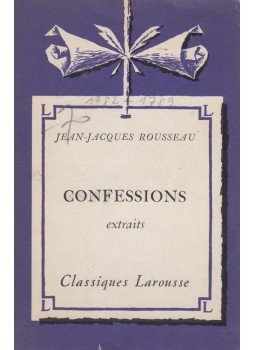 Rousseau, Jean-Jacques - Confessions - extraits Rousseau, Jean-Jacques - Confessions - extraits, Paris 1960 antikvár könyv
