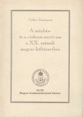 Csibra Zsuzsanna - A színház- és a cirkusz-motívum a XX. századi magyar költészetben
