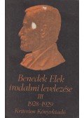 Szabó Zsolt - Benedek Elek irodalmi levelezése III. 1928-1929