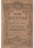 Erdélyi János - Aesthetikai előtanulmányok