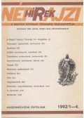 Hála József,Balázs Géza - Néprajzi Hírek 1992/1-4.
