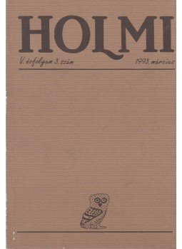 Réz Pál - HOLMI 1993. március Réz Pál - HOLMI 1993. március, Budapest 1993 antikvár könyv