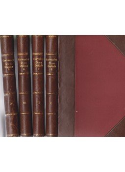 Cervantes Saavedra, Miguel de - Az elmés nemes Don Quijote de la Mancha. Fordította Győry Vilmos. Bevezette Wildner Ödön. 2. kiadás. 1–4. kötet. [Teljes.], Budapest 1926 antikvár könyv