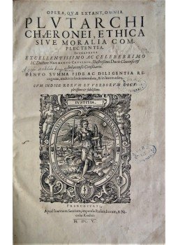 Plutarchos - (Opera, quae extant, omnia.) Ethica sive moralia complectentia. Interprete Hermanno Cruserio. Plutarchos - (Opera, quae extant, omnia.) Ethica sive moralia complectentia. Interprete Hermanno Cruserio., Frankfurt 1605 antikvár könyv