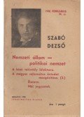 Szabó Dezső - Nemzeti állam - politikai nemzet