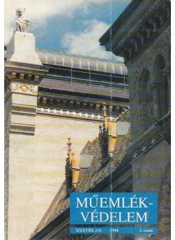 - Műemlékvédelem 1994. 3. szám - Műemlékvédelem 1994. 3. szám, Budapest 1994 antikvár könyv
