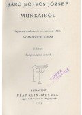 Báró Eötvös József - Báró Eötvös József munkáiból I.