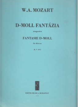  - W. A. Mozart: D-moll fantázia zongorára, Budapest 1981 antikvár könyv