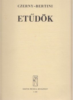 Hajdú Anna, Hernádi Zsuzsa, Kassai Mária, Komjáthy Aladárné - Czerny-Bertini: Etűdök a zeneiskolák V-VI. és a továbbképző osztályok számára, Budapest 1978 antikvár könyv