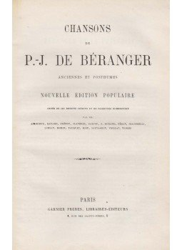 Pierre-Jean de Béranger - Chansons de P. J. Béranger anciennes et posthumes, Paris 0 antikvár könyv