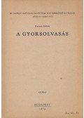 Katona Zoltán - A gyorsolvasás